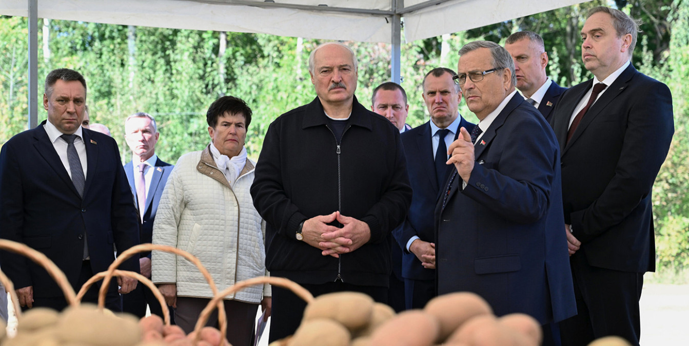 Президент Беларуси Александр Лукашенко посетил фермерское хозяйство «Диана»