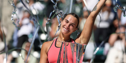 Президент поздравил теннисистку Соболенко с победой на WTA-1000