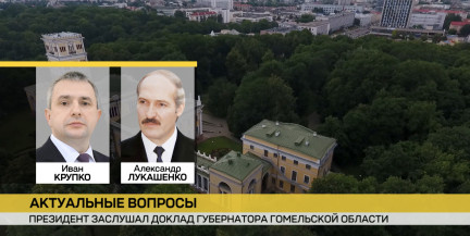 Президент заслушал доклад губернатора Гомельской области: обсудили ситуацию на границе и развитие региона