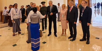 Сергеенко присутствовал на церемонии инаугурации президента Мьянмы