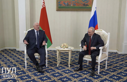 А. Лукашенко и В. Путин обсудили урегулирование конфликта на Украине