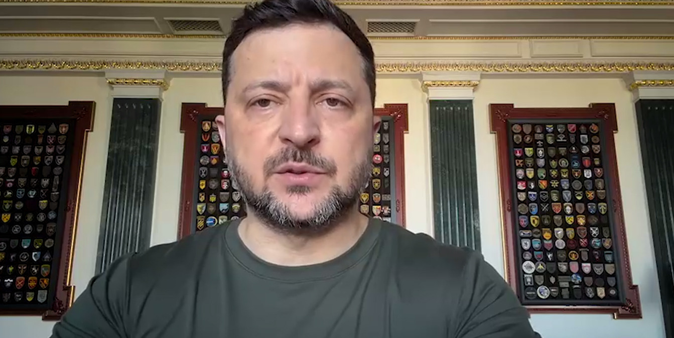 Владимир Зеленский и его реакция на российский удар возмездия по Киеву