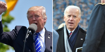Трамп спародировал Байдена, который потерялся на сцене