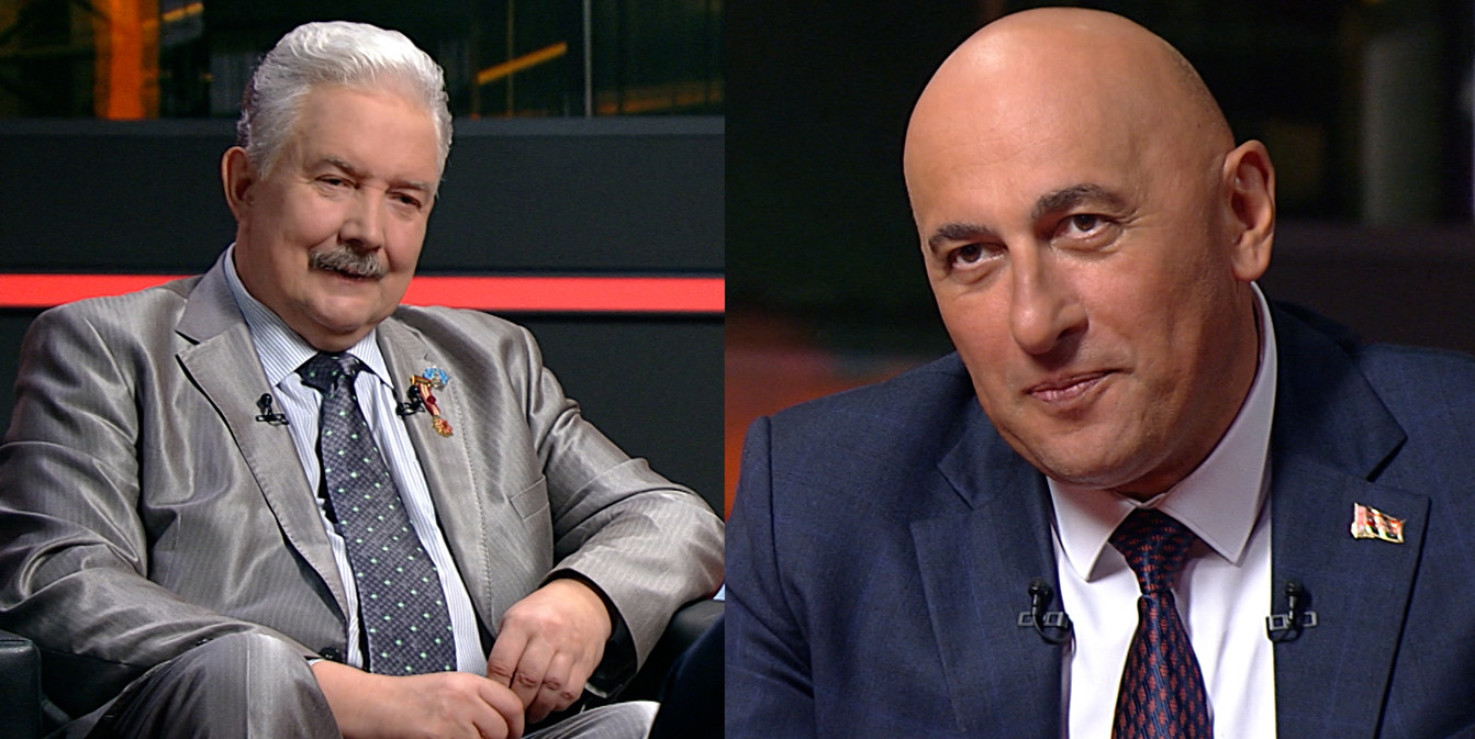 Сергей Бабурин и Марат Марков в эфире телеканала ОНТ