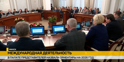 Ключевые приоритеты международной деятельности парламентариев обсудили в Палате представителей