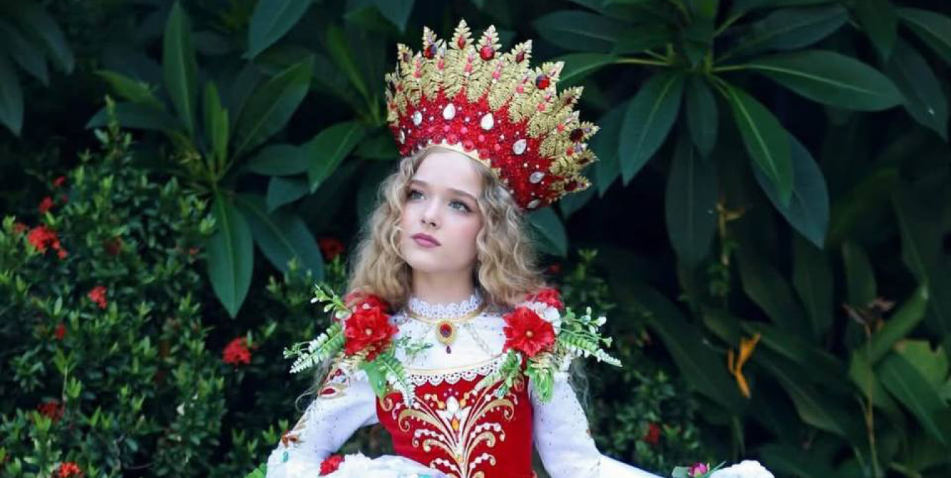 Девятилетняя Изабелла Новикова, модель Национальной школы красоты