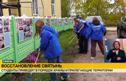 В рамках благотворительной компании студенты восстанавливают храмы по всей стране