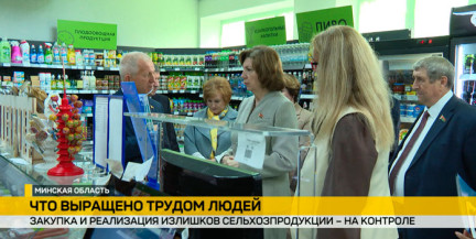 Наталья Кочанова изучила работу сельских магазинов и систему закупки урожая у населения в Минской области