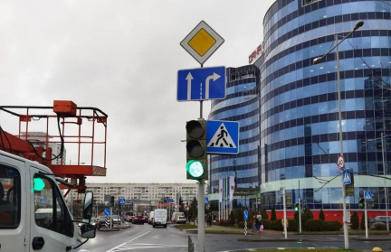 В схему организации дорожного движения возле Dana Mаll внесены изменения – ГАИ Минска