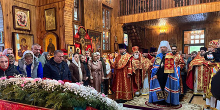 В Гомеле прошла литургия в храме, перенесенном из зоны отселения