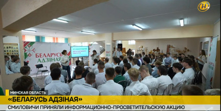 «Беларусь адзiная». Смиловичи приняли информационно-просветительскую акцию