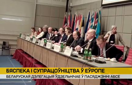Беларуская дэлегацыя удзельнічае ў пасяджэнні АБСЕ
