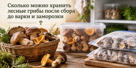 Сколько можно хранить лесные грибы после сбора до варки и заморозки: сроки, правила