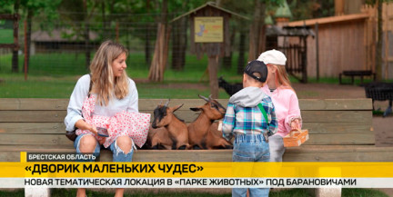 «Дворик маленьких чудес!»: дети могут окунуться в атмосферу деревенской сказки в парке под Барановичами
