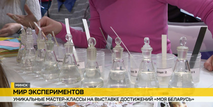 День белорусской науки: дети и взрослые пробуют себя в роли исследователей на выставке «Моя Беларусь»