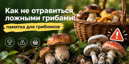 Как не отравиться ложными грибами: памятка для грибников
