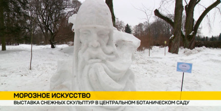 Успейте увидеть: ледяные скульптуры представлены в Ботаническом саду