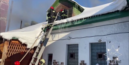 В Орше спасатели ликвидировали пожар в общественной бане