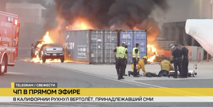 В Лос-Анджелесе рухнул вертолет: есть погибшие
