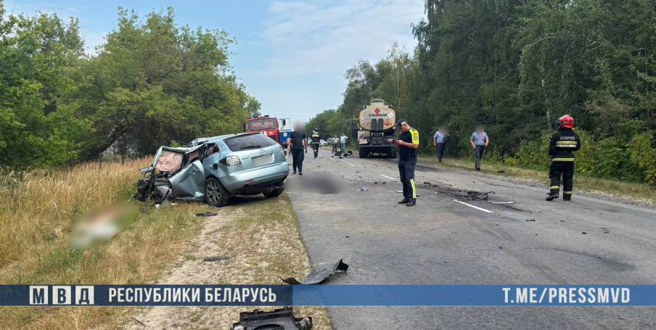 ДТП на Гомельщине: трое погибших, среди них ребенок – на месте трагедии работают следователи