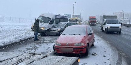 На МКАД произошла авария с участием маршрутки