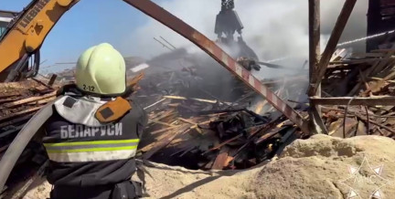 На территории ОАО «Фандок» в Бобруйске произошел пожар