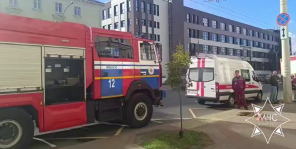 В Минске на улице Красной ликвидировали пожар в общежитии: никто не пострадал