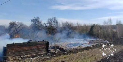 Крупный пожар в Гродненской области: огонь уничтожил 11 строений