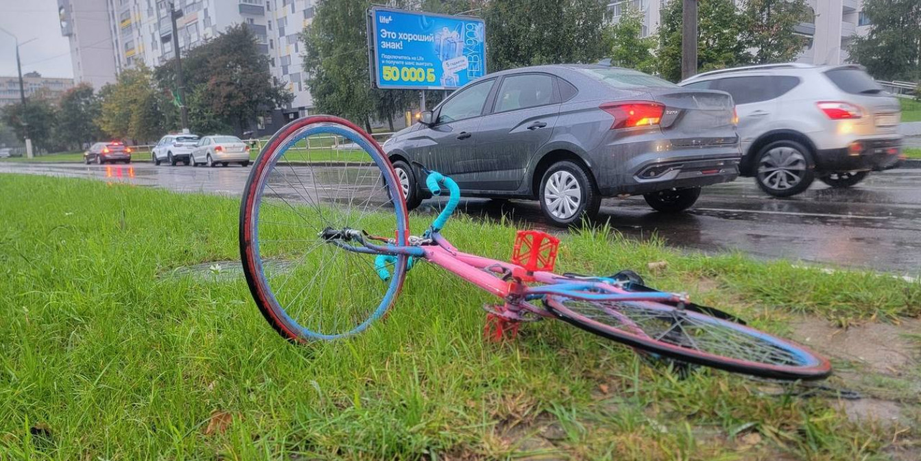 велосипед пострадавшего во время ДТП