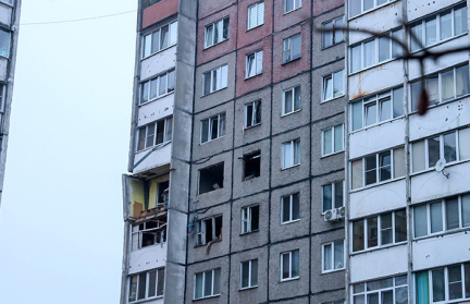 В Гомеле готовят демонтаж верхних этажей поврежденного дома