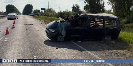 На трассе под Слуцком опрокинулся Nissan: один человек погиб
