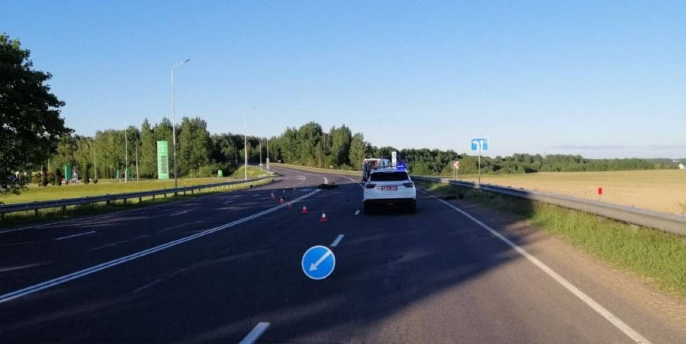 место аварии - выезд сотрудников ГАИ