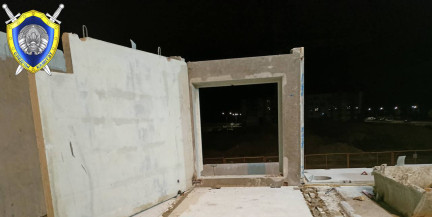 В Брестском районе на строителей упала плита: следователи начали проверку