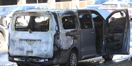 Машина горела на Немиге в Минске