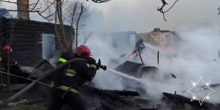 Пожар в Гомельском районе ликвидировали подразделения МЧС