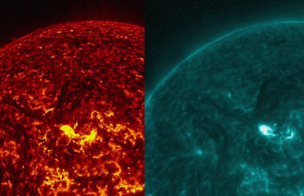 На Солнце зафиксирована двойная сильная вспышка