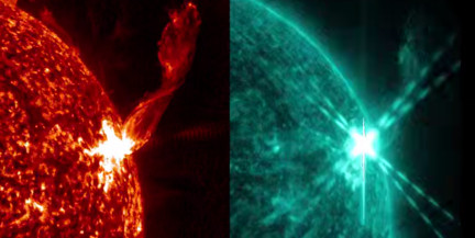 Вспышка, сильнейшая за 2,5 месяца, произошла на Солнце