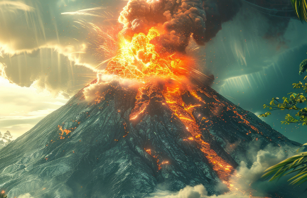 Рекордный фонтан лавы выпустил вулкан Килауэа на Гавайях