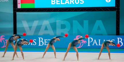 Белорусские гимнастки завоевали серебро на чемпионате Европы в групповых упражнениях