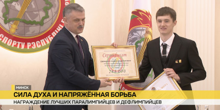 В Министерстве спорта чествовали паралимпийцев и их тренеров