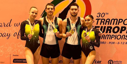 Белорусские батутисты продолжают победную серию на юбилейном чемпионате Европы