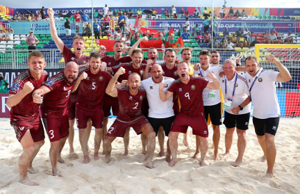 Сборная Беларуси вышла в финал чемпионата мира по пляжному футболу