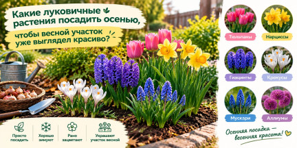 От крокусов до аллиумов: что посадить на участке прямо сейчас для взрывного цветения весной
