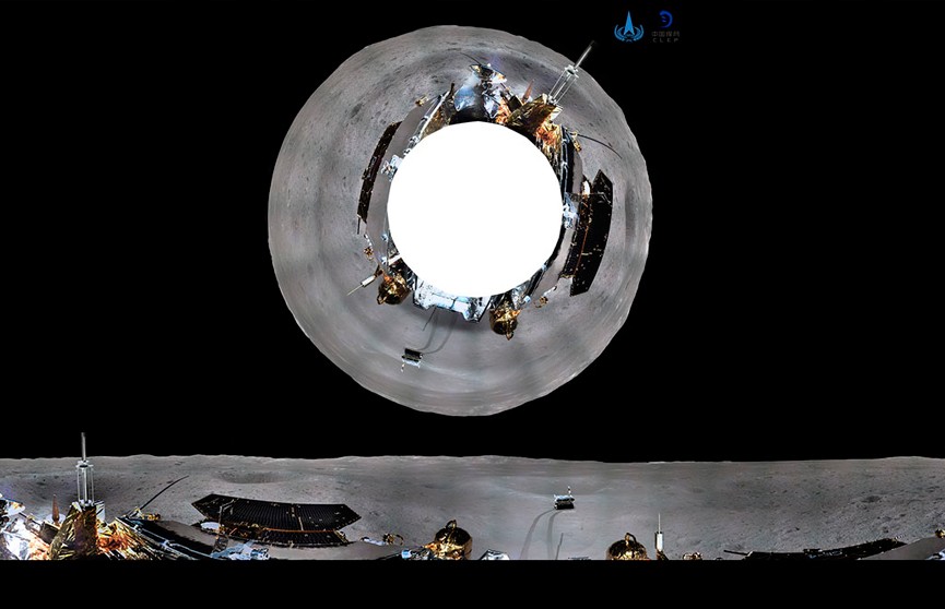 Опубликованы панорамные снимки обратной стороны Луны