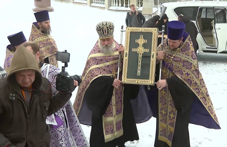 В Витебске встречали святыню Беларуси – Крест Евфросинии Полоцкой