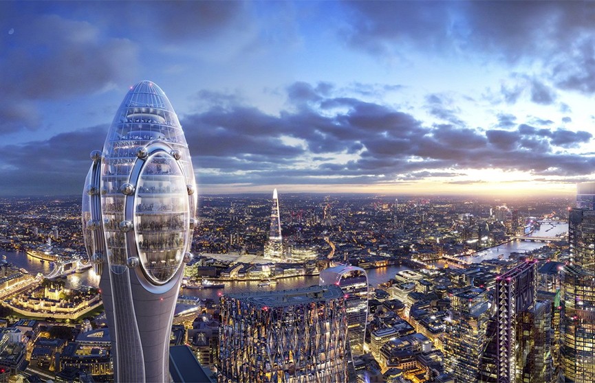 В Лондоне появится небоскреб в форме цветочного стебля