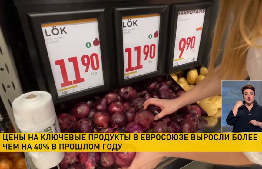 Цены на ключевые продукты в Евросоюзе выросли более чем на 40% в прошлом году