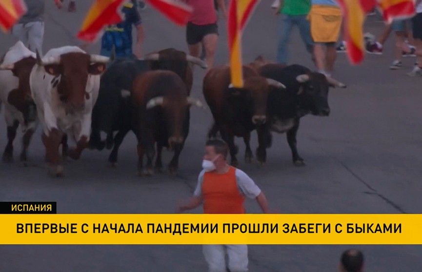 В Испании впервые с начала пандемии прошли забеги с быками