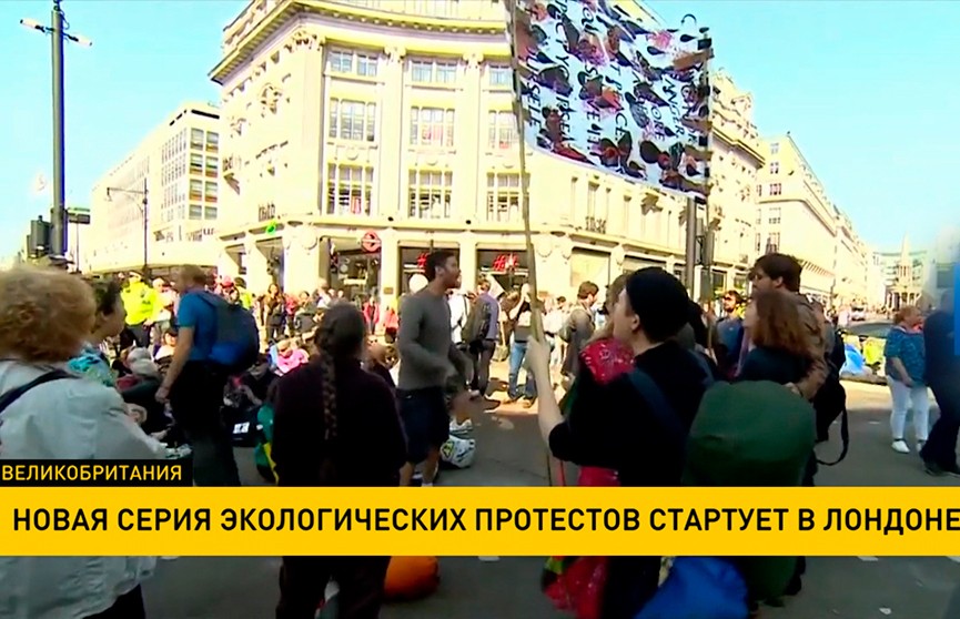 Экоактивисты устроили очередную акцию протеста в центре Лондона