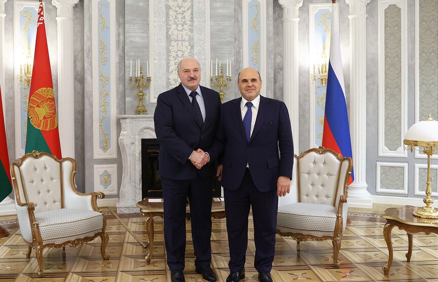 А. Лукашенко поздравил М. Мишустина с назначением на должность председателя правительства России